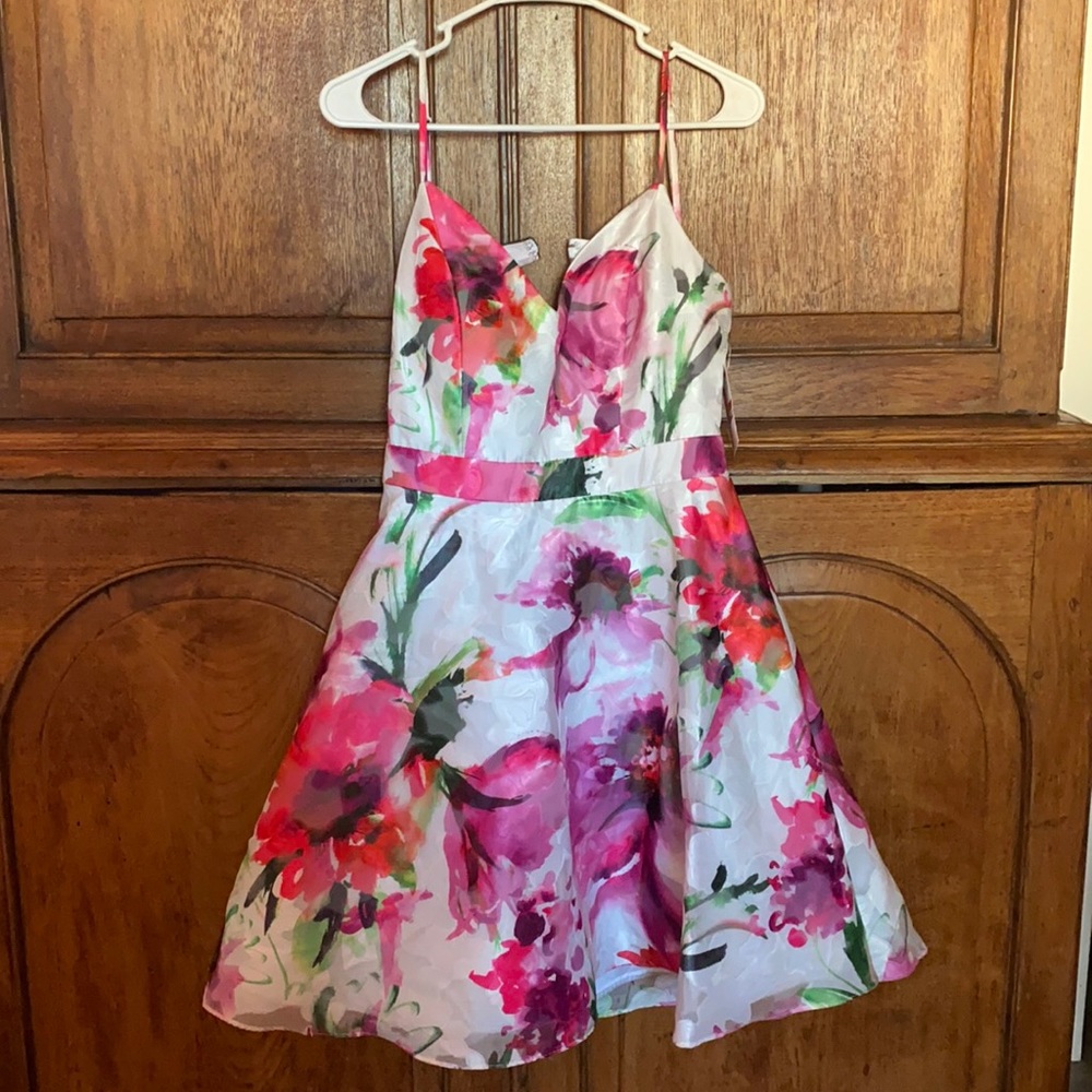 NWT Open Back Dress w Petticoat